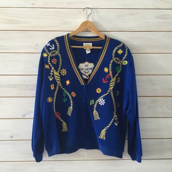 CST Sport Petite Nautical Sweater - Picture 1 of 8
